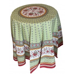 Nappe ronde provençale verte