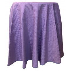 Nappe ronde piqué mauve