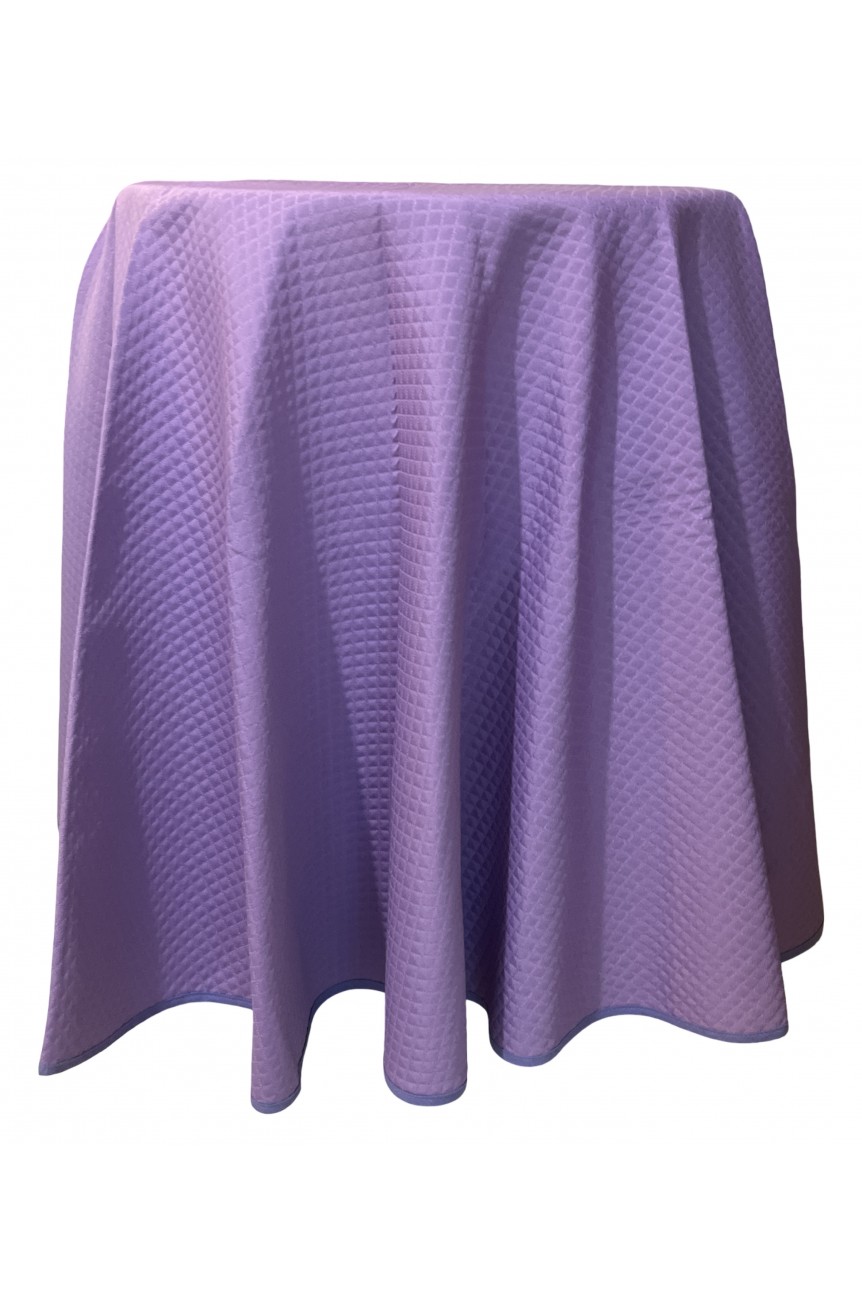 Nappe ronde piqué mauve
