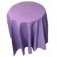 Nappe ronde piqué mauve