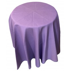 Nappe ronde piqué mauve