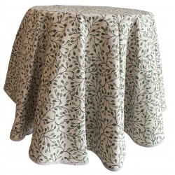 Nappe ronde provençale verte