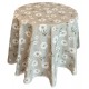 Nappe ronde Panama coton / lin champêtre
