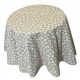 Nappe ronde Panama coton / lin mini champêtre