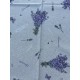 Nappe rectangulaire Panama coton / lin lavande