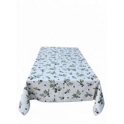 Nappe rectangulaire Panama "Oliveraie de Provence" Coton / lin
