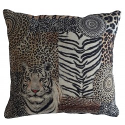 housse de coussins motif tigre
