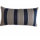 housse de coussins à rayures grise/rouge