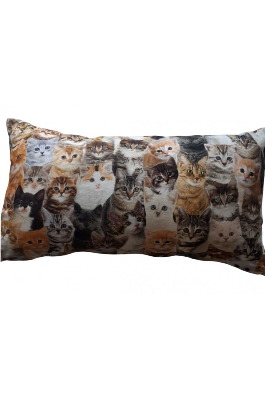 housse de coussins motif chats