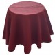 Nappe ronde piqué rouge bordeaux