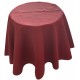 Nappe ronde piqué rouge bordeaux