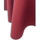 Nappe ronde piqué rouge bordeaux