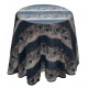 Nappe ronde Fleurie "Bleu de Provence" 100% Coton