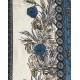 Nappe ronde Fleurie "Bleu de Provence" 100% Coton