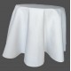 Nappe ronde piqué blanc