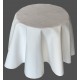 Nappe ronde piqué blanc
