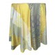Nappe ronde Jacquard enduit jaune
