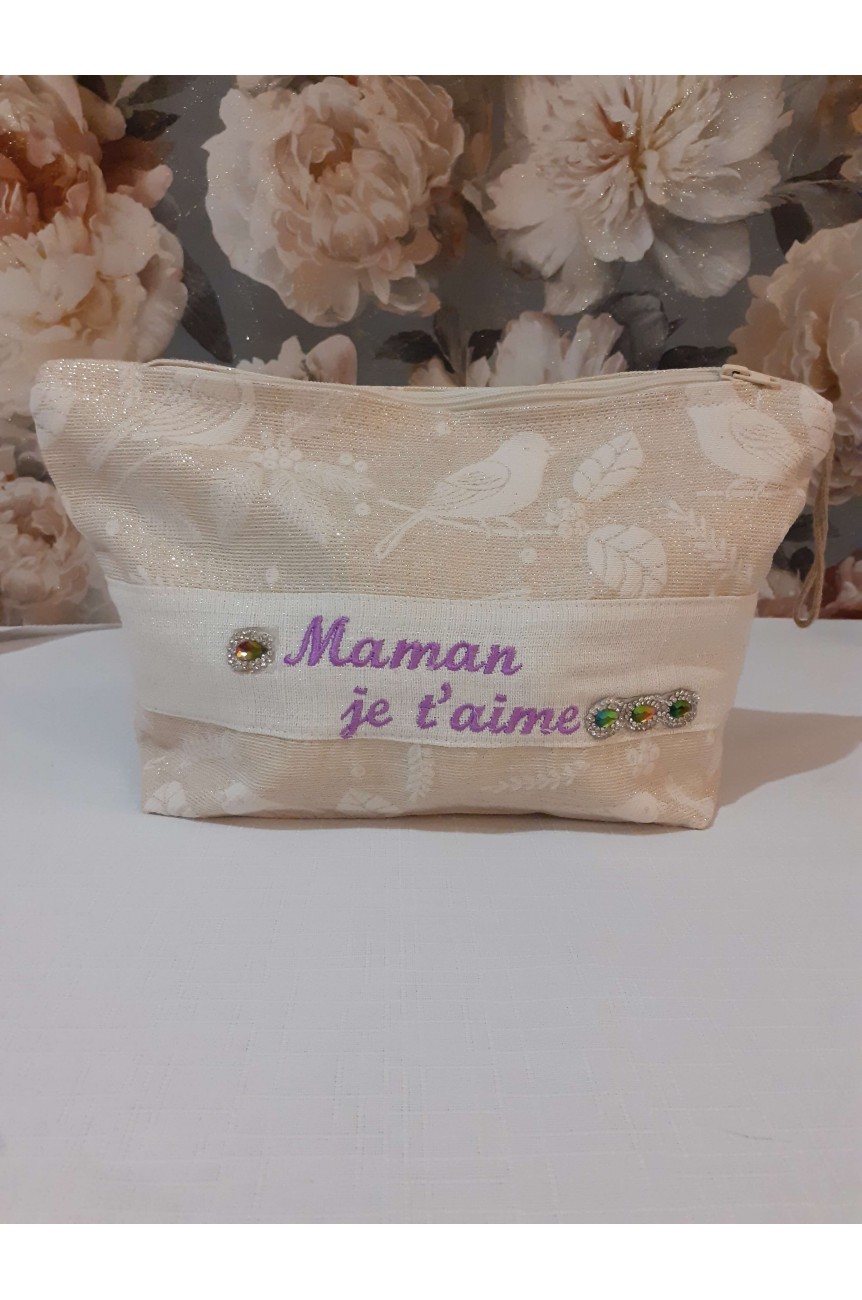 Trousse de toilette "Maman je t'aime"