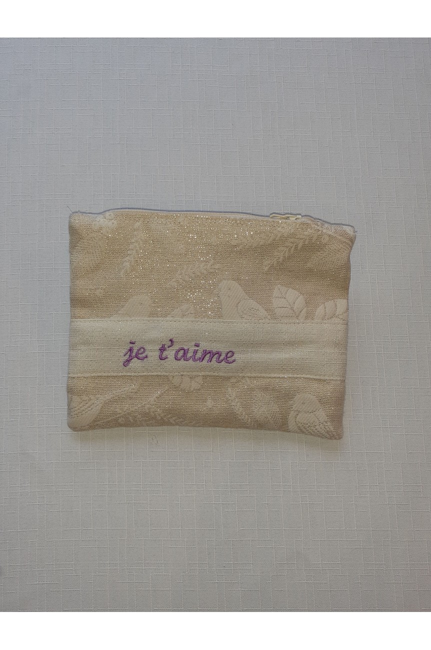 Trousse de toilette "je t'aime"